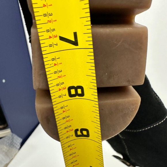 Kors Michael Kors Suede Platform Wedge Boots Black Size 6 - Picture 12 of 16